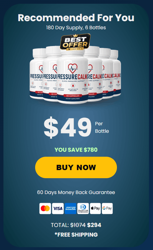 pressurecalmx 6 bottles price